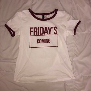 H&M Tops - “Friday’s Coming” Tee H&M Tops - “Friday’s Coming” Tee
